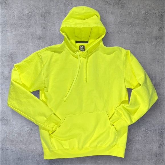 Fruit of the Loom Yellow Hoodie - Picture 2 of 9